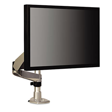 3M™ Easy-adjust Desk Dual Arm Mount For 27" Monitors, 360 Deg Rotation, +90--15 Deg Tilt, 360 Deg Pan, Silver, Supports 20 Lb freeshipping - TVN Wholesale